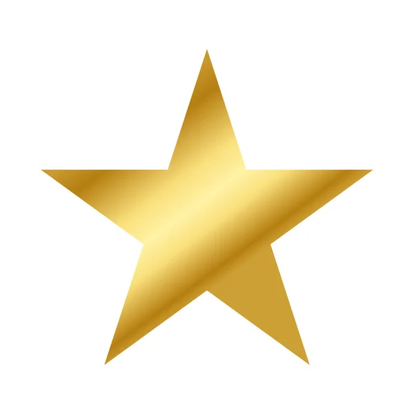 Icono Brillante Estrella Dorada Aislado Sobre Fondo Blanco Vector Eps — Archivo Imágenes Vectoriales