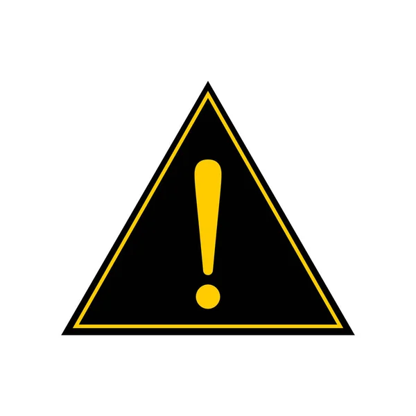 Yellow Urgent Warning Symbol Safety Alert Caution Exclamation Mark Danger — 图库矢量图片