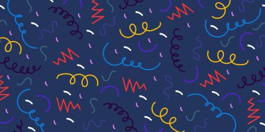 Geometrik renk karalamalı desen. Soyut çocukların çizim geçmişi. Vektör EPS 10