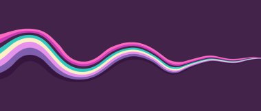 soyut dalga çizgileri modern vektör arkaplanı