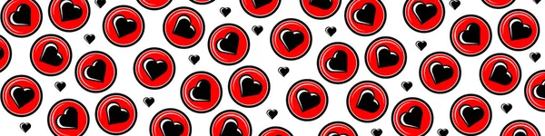 Букет Значків Сердець Потік Соціальної Мережі Серцеві Значки Векторні Ілюстрації — стоковий вектор