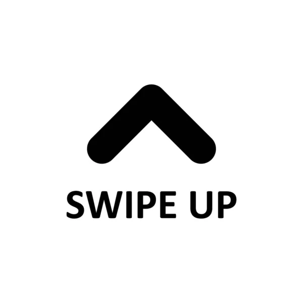 Swipe Icon Arrow Social Media Stories Black Swipe Icon Scroll — Image vectorielle