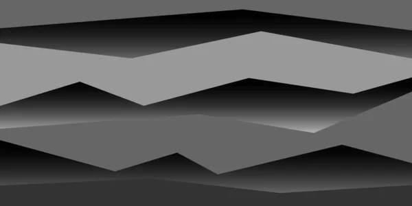 Dark Abstract Background Zigzag Lines Vector Illustration — ストックベクタ