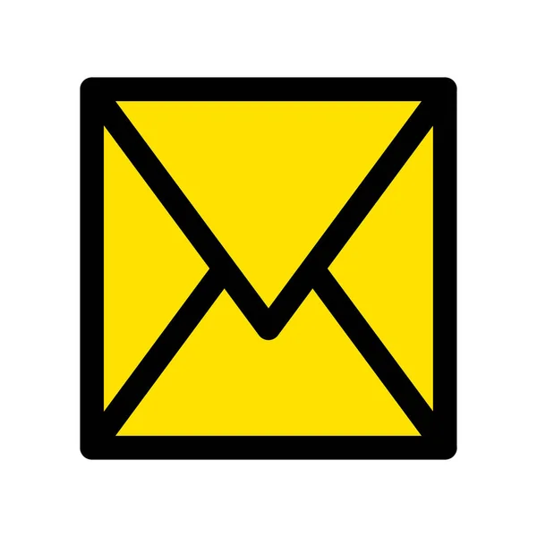 Message Icon Envelope Pictogram Illustration Vector Isolated White Background — стоковый вектор