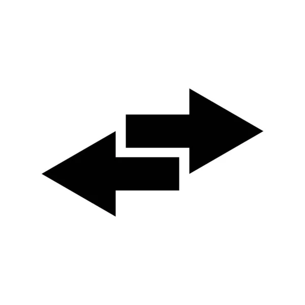 Transfer Arrows Icon Linear Style Sign Mobile Concept Web Design — Vettoriale Stock