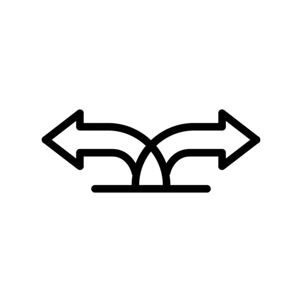 Transfer Arrows Icon Linear Style Sign Mobile Concept Web Design — Image vectorielle