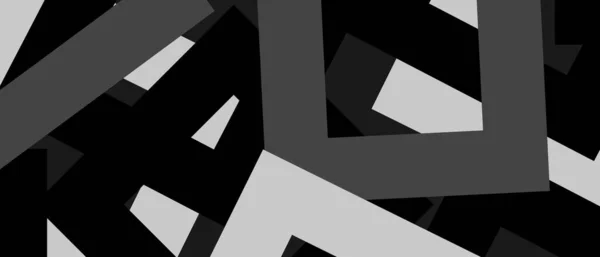 Dark Black Geometric Chaotic Shapes Background Modern Dark Abstract Vector — Stockvektor