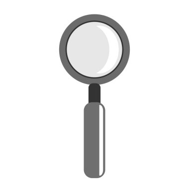 Magnifying glass icon. Vector illustration isolated on white background