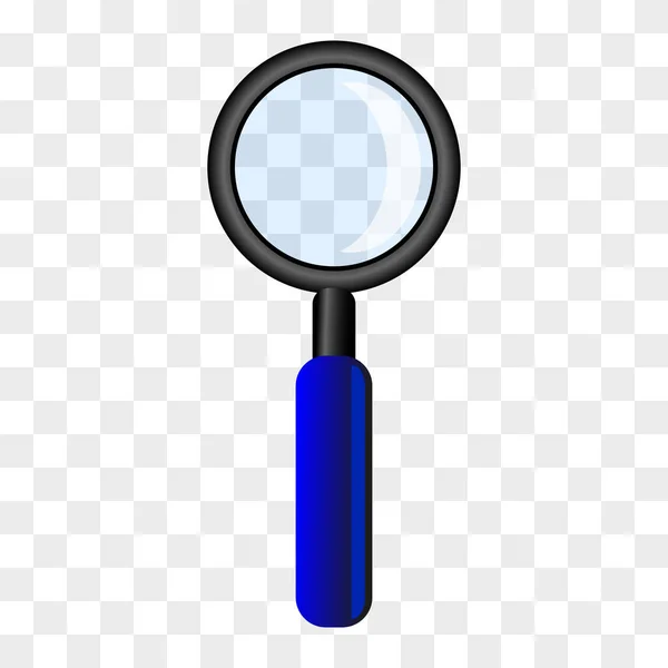 Magnifying Glass Icon Vector Illustration Isolated Transparent Background —  Vetores de Stock
