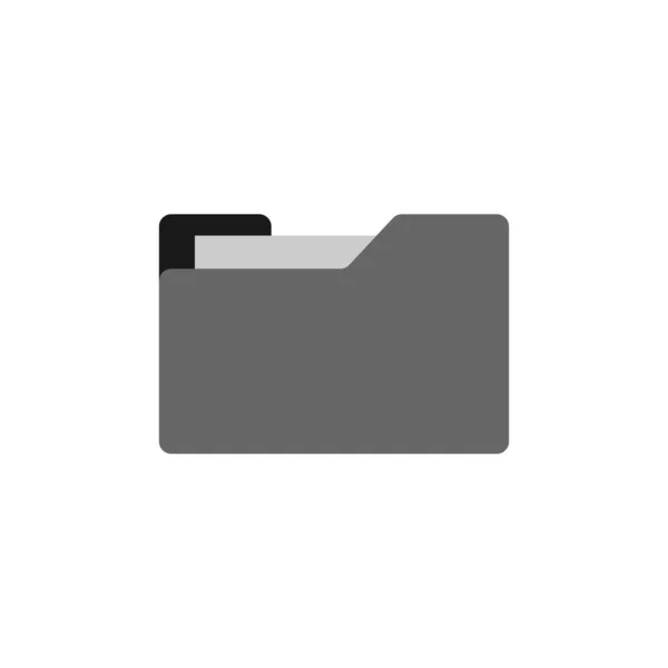 Folder Documents Icon Vector Illustration Isolated White Background — Vetor de Stock