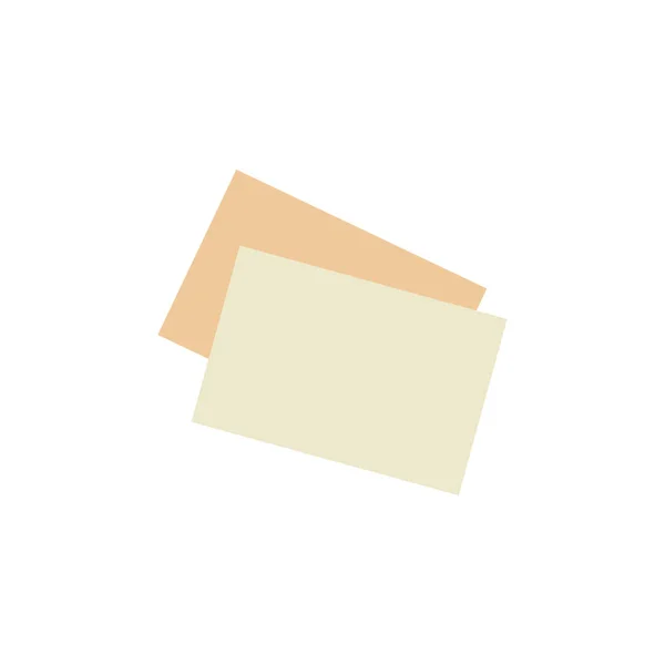 Two Blank Sheets Paper Document Icon Vector Illustration Isolated White — ストックベクタ