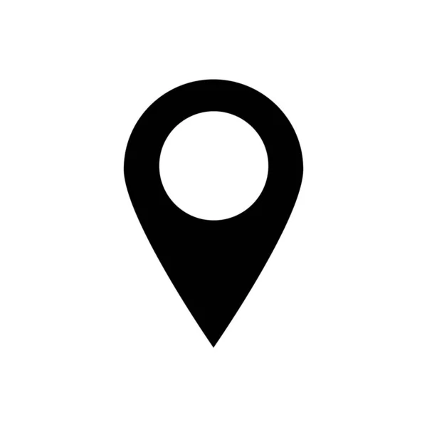 Map Pointer Icon Map Marker Vector Isolated White Background — 스톡 벡터