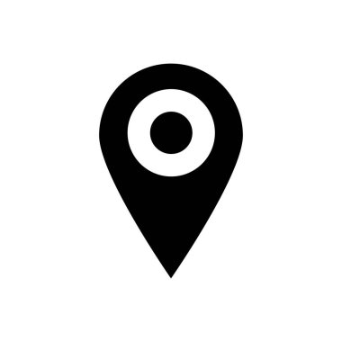 Map pointer icon. Map marker. Vector isolated on white background.