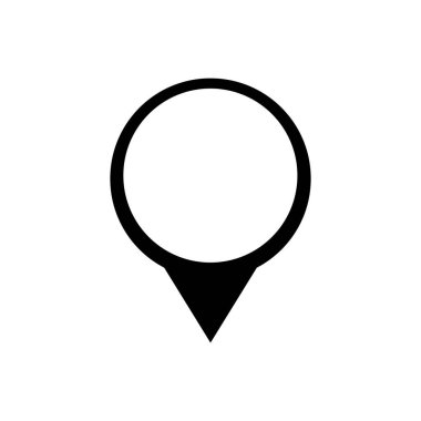 Map pointer icon. Map marker. Vector isolated on white background.