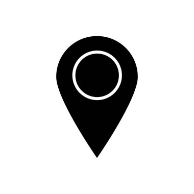 Map pointer icon. Map marker. Vector isolated on white background.