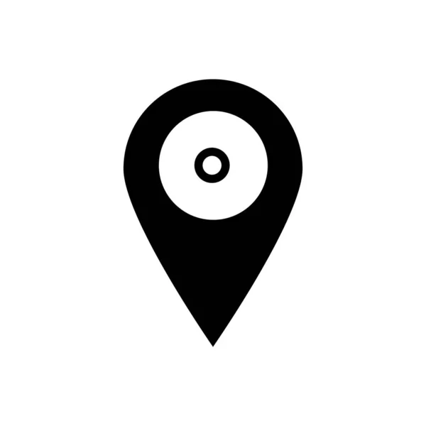 Map Pointer Icon Map Marker Vector Isolated White Background — 스톡 벡터