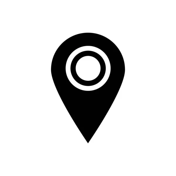 Map Pointer Icon Map Marker Vector Isolated White Background — 스톡 벡터