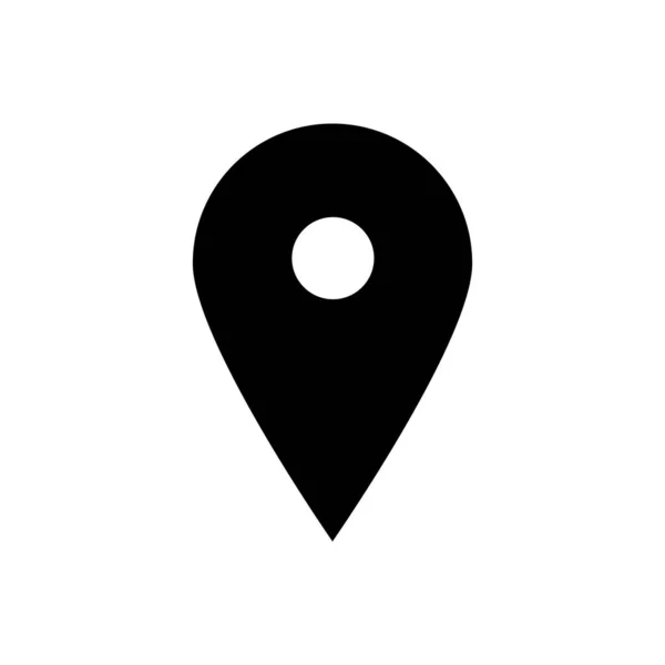 Map Pointer Icon Map Marker Vector Isolated White Background — 스톡 벡터