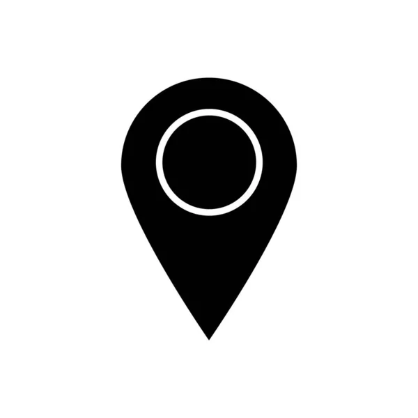 Map Pointer Icon Map Marker Vector Isolated White Background — Stockový vektor
