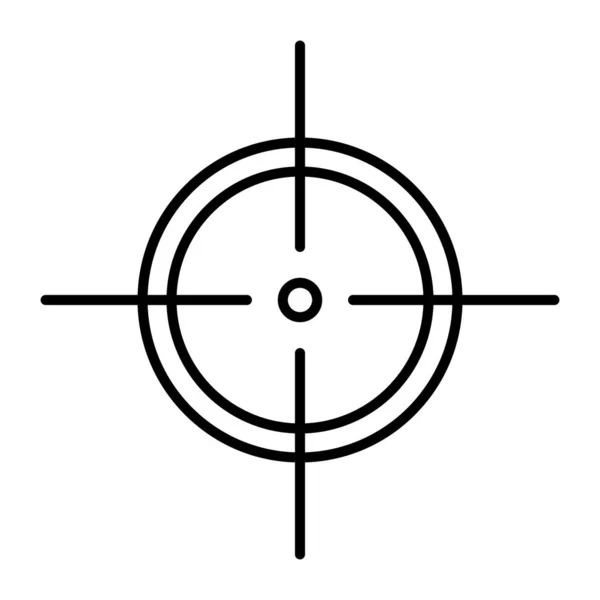 Значок Цілі Призначення Ігровий Знак Символ Фокусу Вектор Ізольовано Білому — стоковий вектор