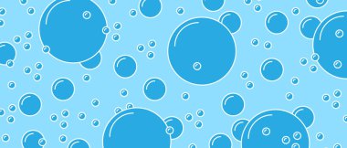 Soap bubbles pattern background. Sea abstract backdrop. Flat wallpaper illustration. Vector EPS 10