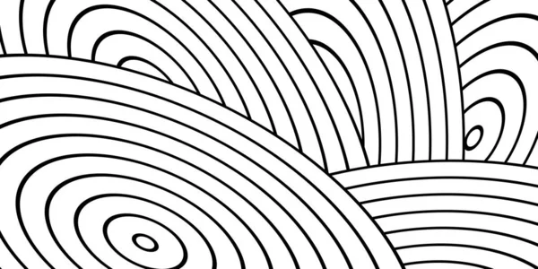 Abstrakter Weißer Hintergrund Mit Runden Linien Runde Formen Überlappen Sich — Stockvektor