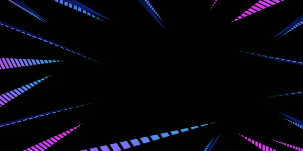 Neonové Geometrické Tvary Tmavomodrém Pozadí Moderní Tmavá Abstraktní Textura Backdrops — Stockový vektor