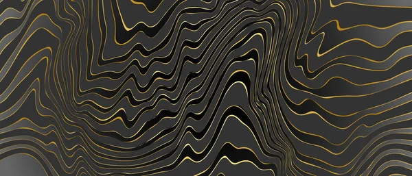 Luxus Modischen Hintergrund Mit Schwarzen Und Goldenen Linien Muster Moderne — Stockvektor