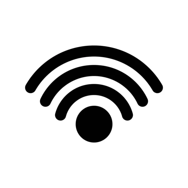 Wireless Wifi Icon Signal Symbol Internet Connection Remote Internet Access — Stock Vector