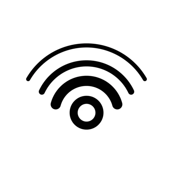 无线和无线图标 Fi信号符号 Internet Connection 远程互联网接入集合 在白色背景上孤立的病媒 — 图库矢量图片