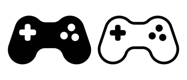 Εικονίδιο Κονσόλας Παιχνιδιού Σύμβολο Σύμβολο Διάνυσμα Απομονωμένο Λευκό Φόντο — Διανυσματικό Αρχείο