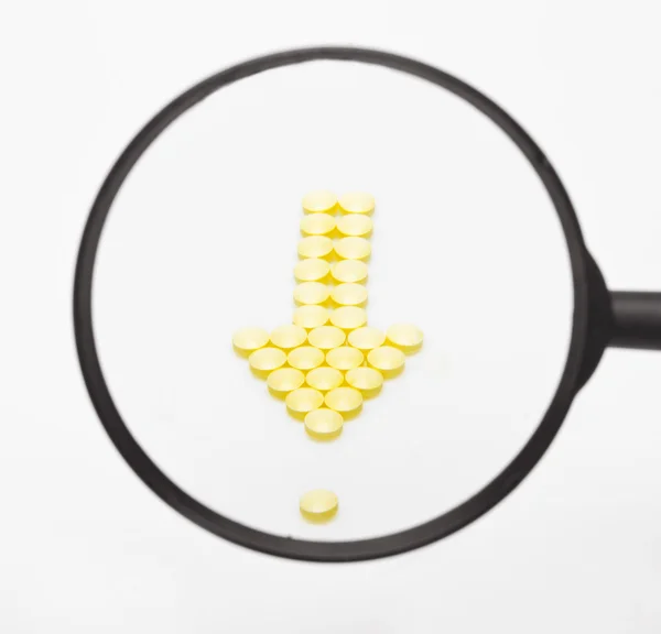 Arrow of Pills — Stock Photo, Image