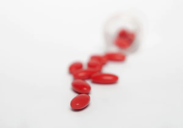 Spilled Capsules from Prescription Bottle — Stock Photo, Image