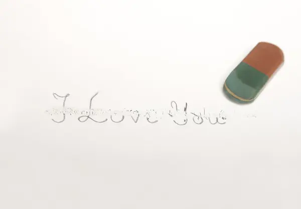 I Love You Erase — Stock Photo, Image