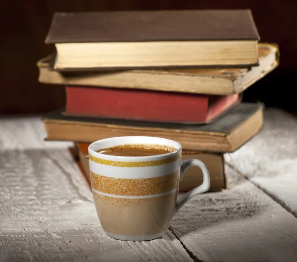 Coffee and Books — Stock Photo, Image