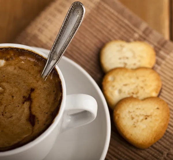 Söt kaffe på morgonen — Stockfoto