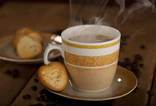 Söt kaffe på morgonen — Stockfoto