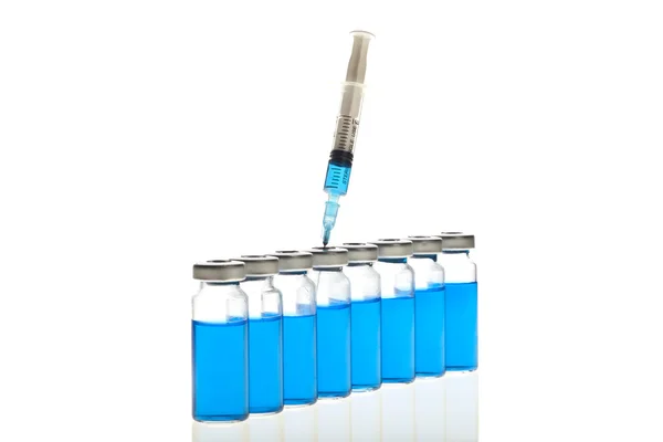 Vials and Syringe — Stock Photo, Image