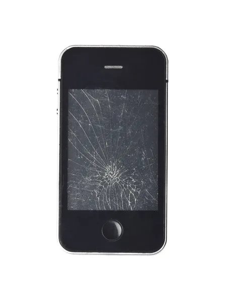 Сломанный телефон — стоковое фото