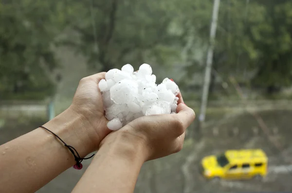 Hail Storm — Stock Photo, Image