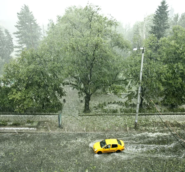 Fundo da tempestade de granizo — Fotografia de Stock