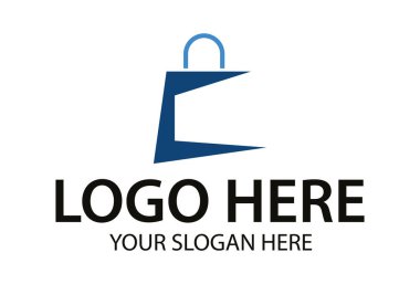 Mavi Renk Soyut Şekil Başlangıç Harfi C Logo Tasarımı