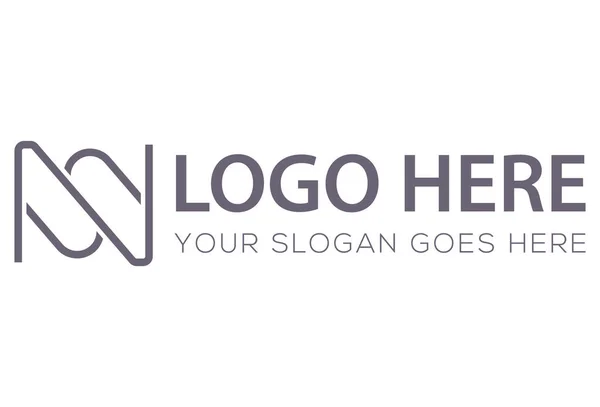 Black White Color Line Art Finance Abstract Shape Logo Design — Image vectorielle