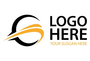 Siyah ve Sarı Renk Soyut Başlangıç G Harfi Logo Tasarımı