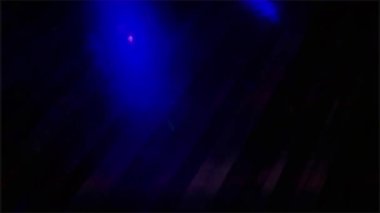 party lights flashing on the floor