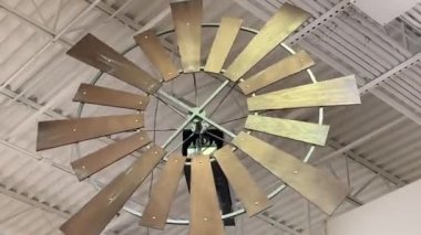 windmill spinning around indoors