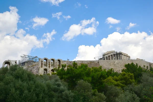 Roman theater Acropolis hill Athens Greece — Stock Photo, Image