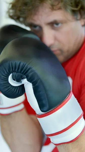 Bireysel boks dövüş sanatları — Stok fotoğraf