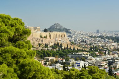 Atina şehir ve turistik cazibe manzaraları