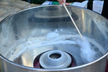 Noel için pamuk şeker